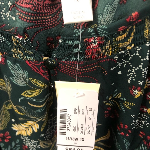 Cj banks long sleeve blouse - Picture 3 of 4